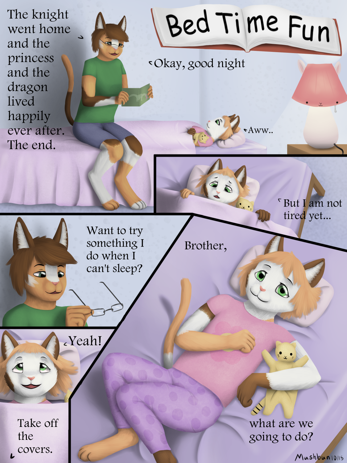 Bed Time Fun page1 by Mushbun < Submission | Inkbunny, the Furry Art  Community