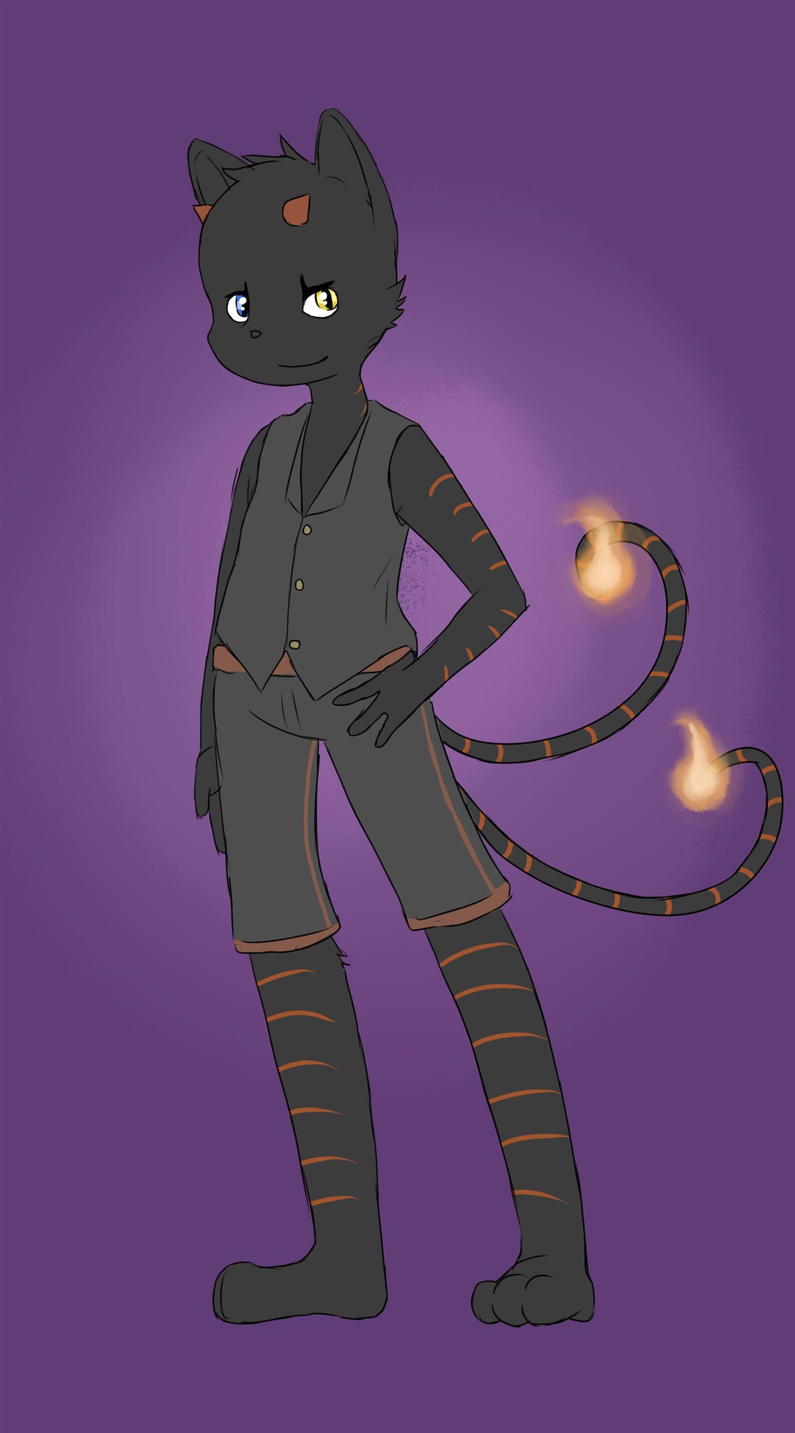 NPC 1: Percival Percy The Hell Cat by NPCBurner < Submission | Inkbunny,  the Furry Art Community