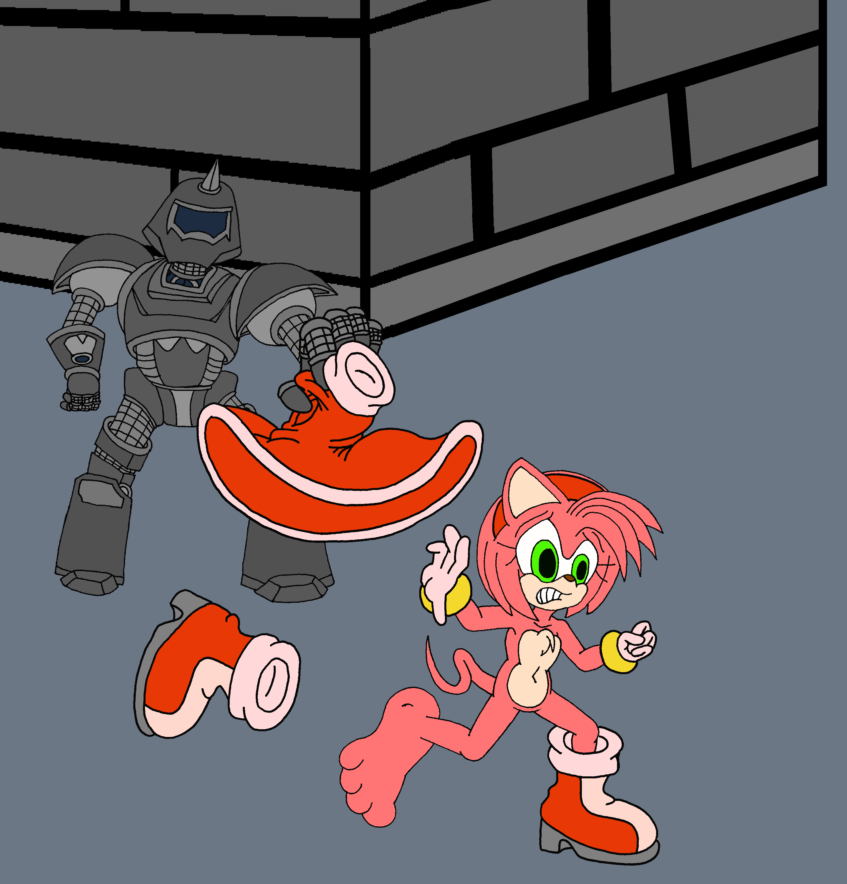 Amy Rose escapes being captured by DARKZADAR < Submission | Inkbunny, the  Furry Art Community