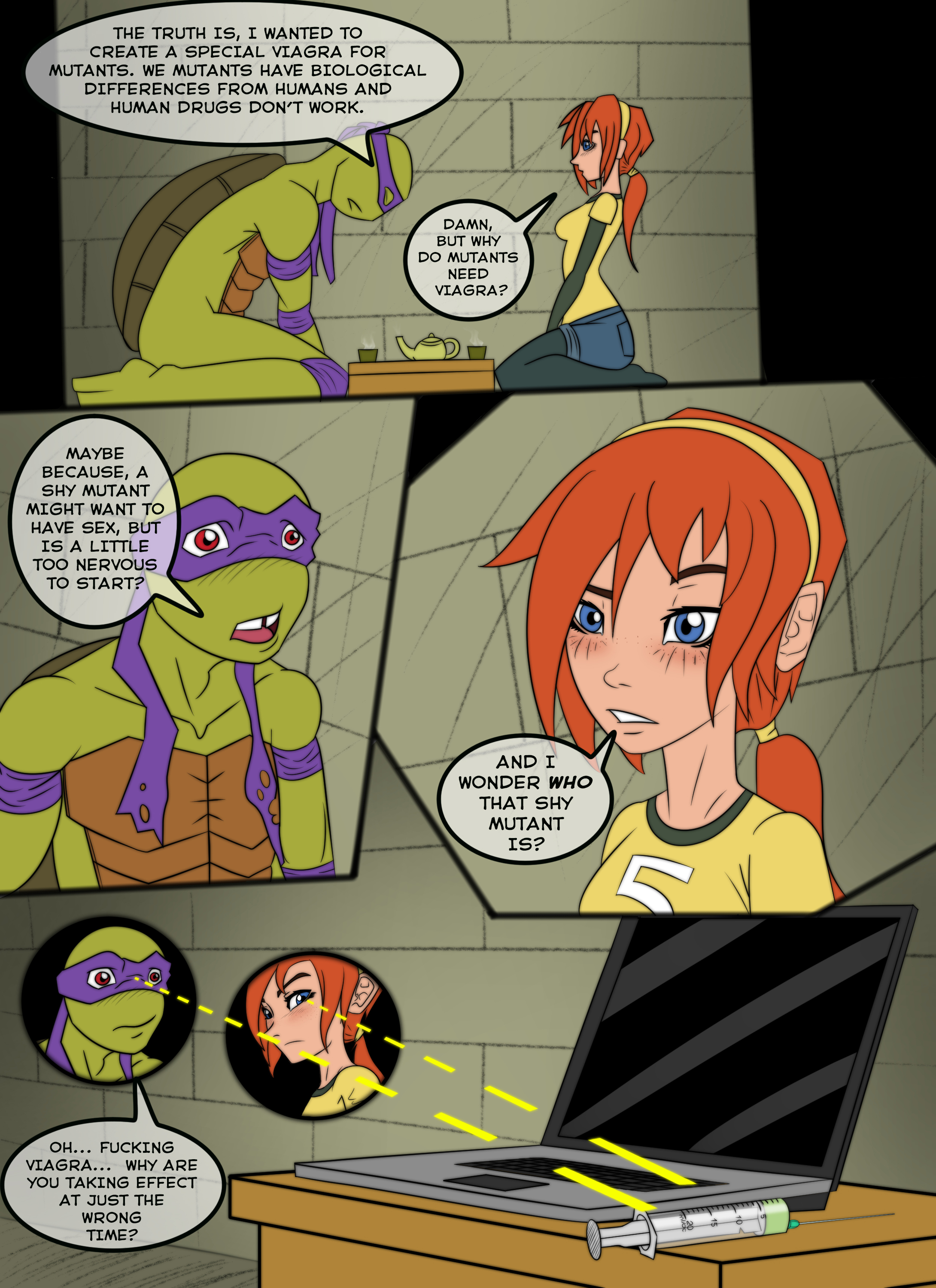 GFC & Metalslayer] TMNT - Relax in April by metalslayer < Submission |  Inkbunny, the Furry Art Community