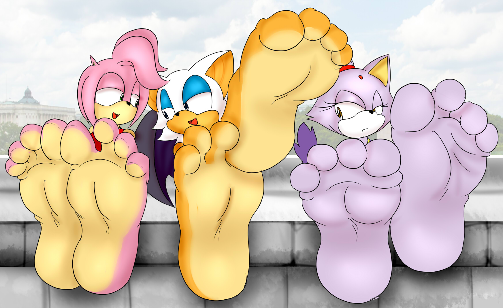 Rooftop Feet by XPTZStudio by LouisEugenioJR < Submission | Inkbunny, the  Furry Art Community