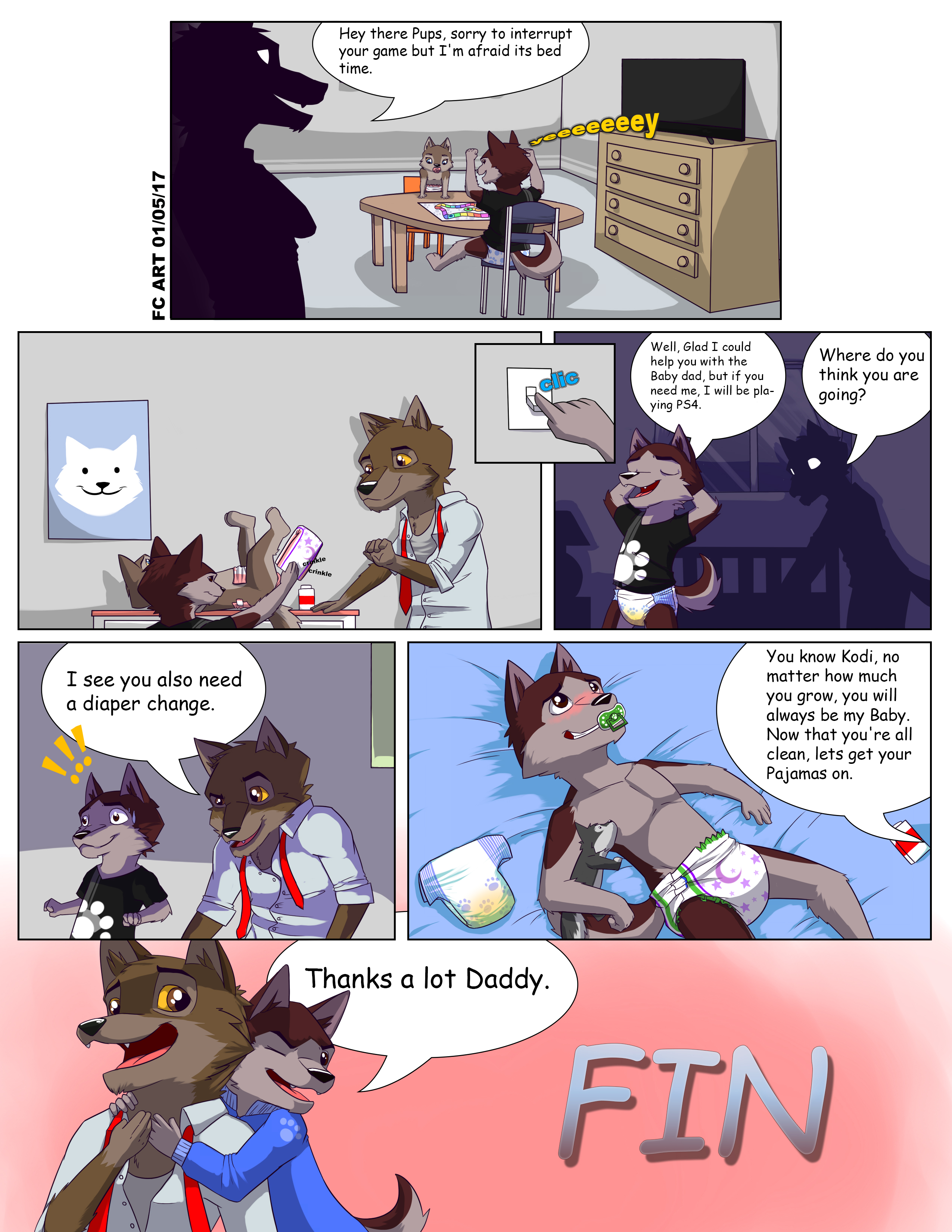 bedtime comic by furrychrome < Submission | Inkbunny, the Furry Art  Community