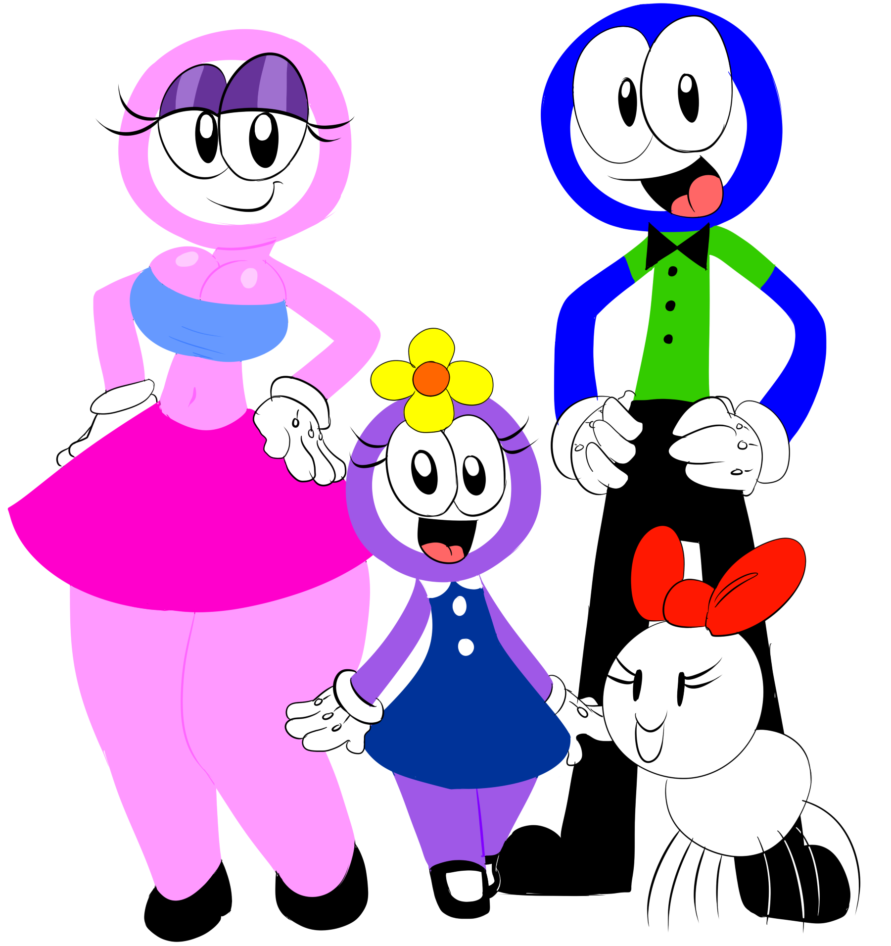 Bluey and rosy daisy