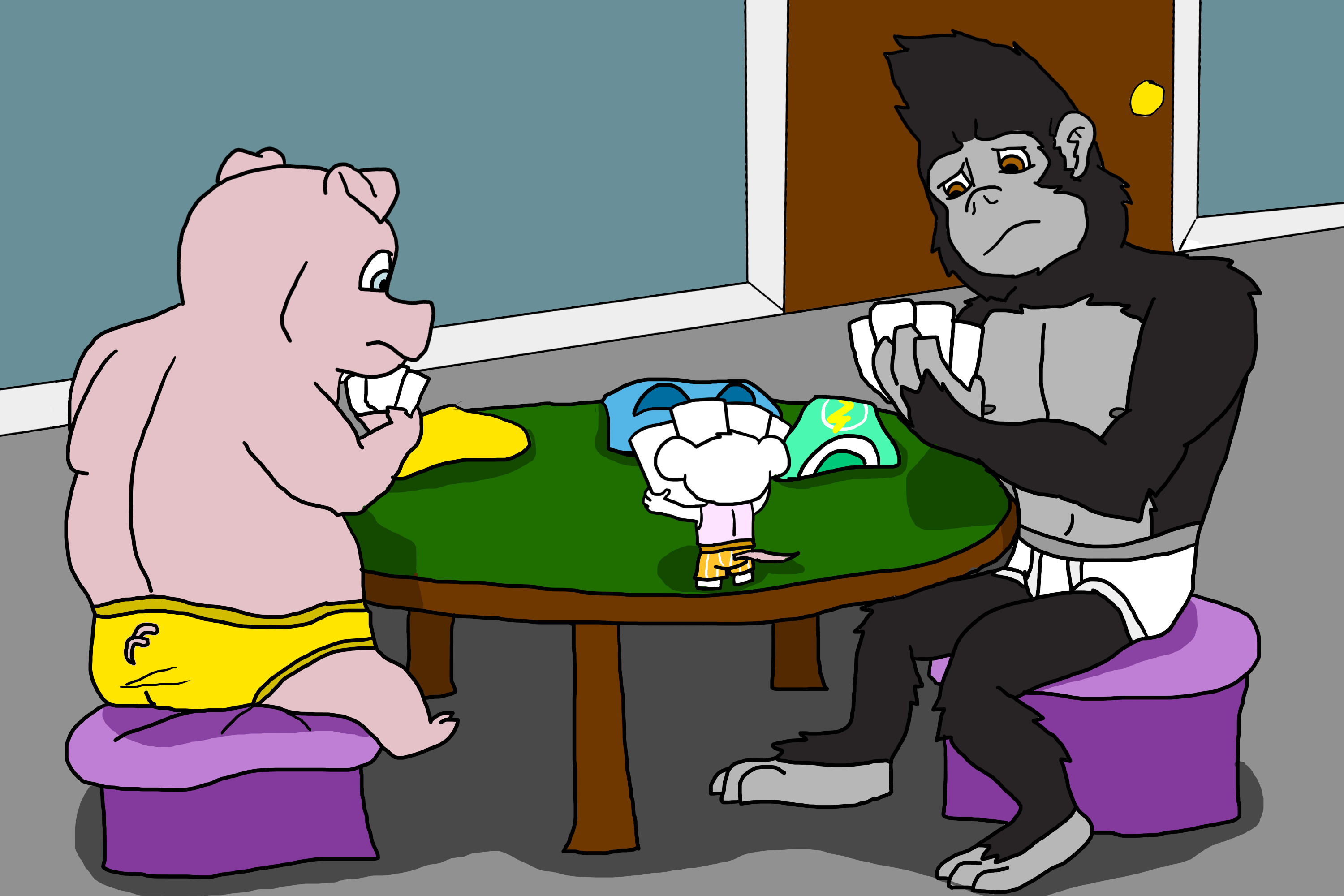 Sing Strip Poker by TexasKingoftheGeeks < Submission | Inkbunny, the Furry  Art Community