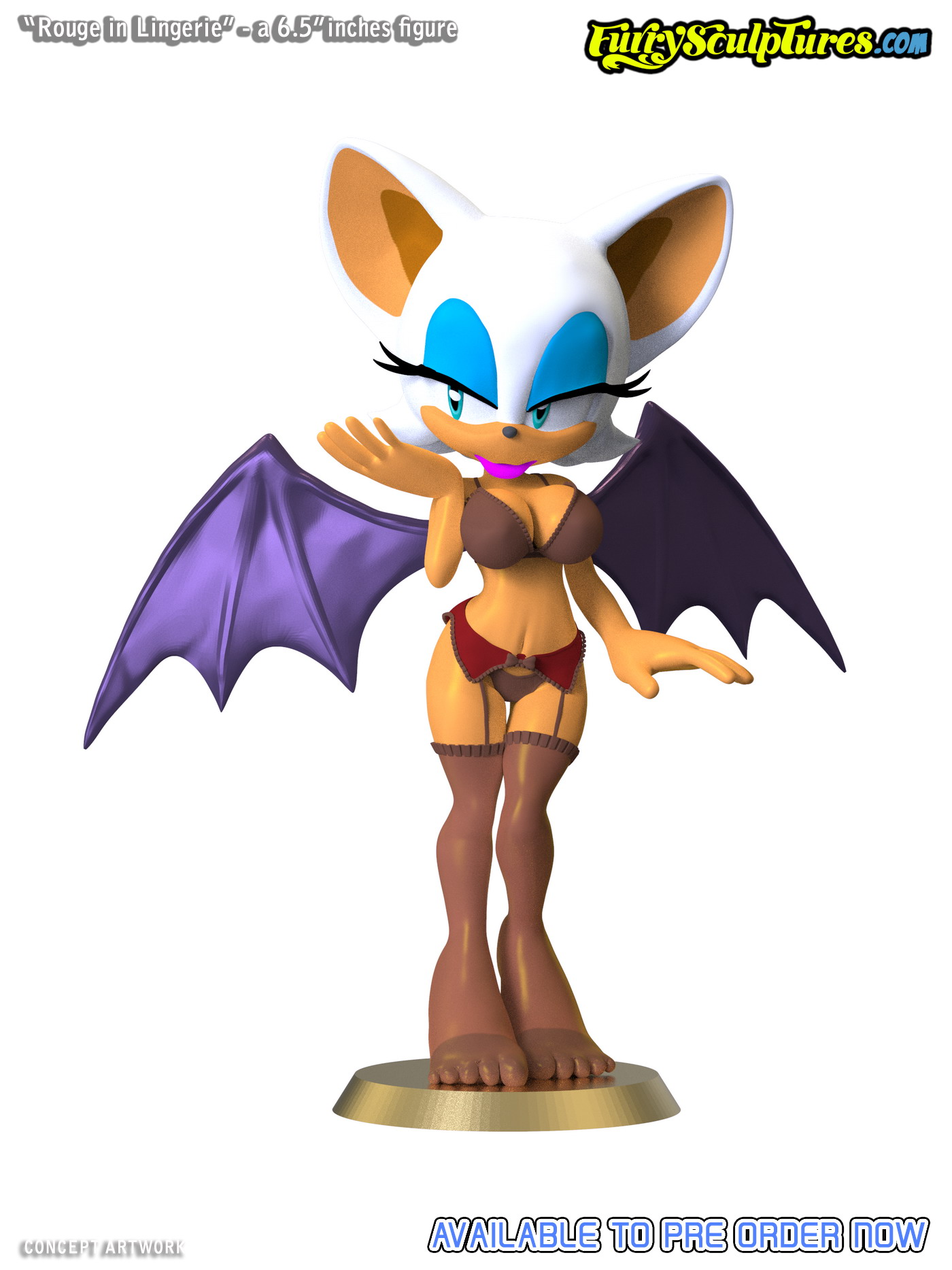 PRE-ORDER – Rouge in Lingerie (6.5″ figure) by bbmbbf < Submission