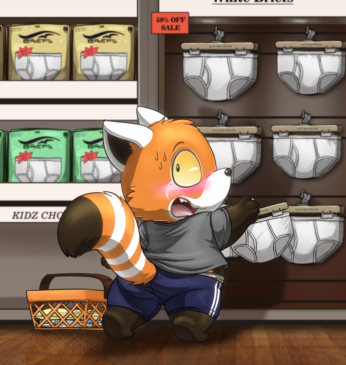 Commission - underwear shopping by LKIWS < Submission | Inkbunny, the Furry  Art Community