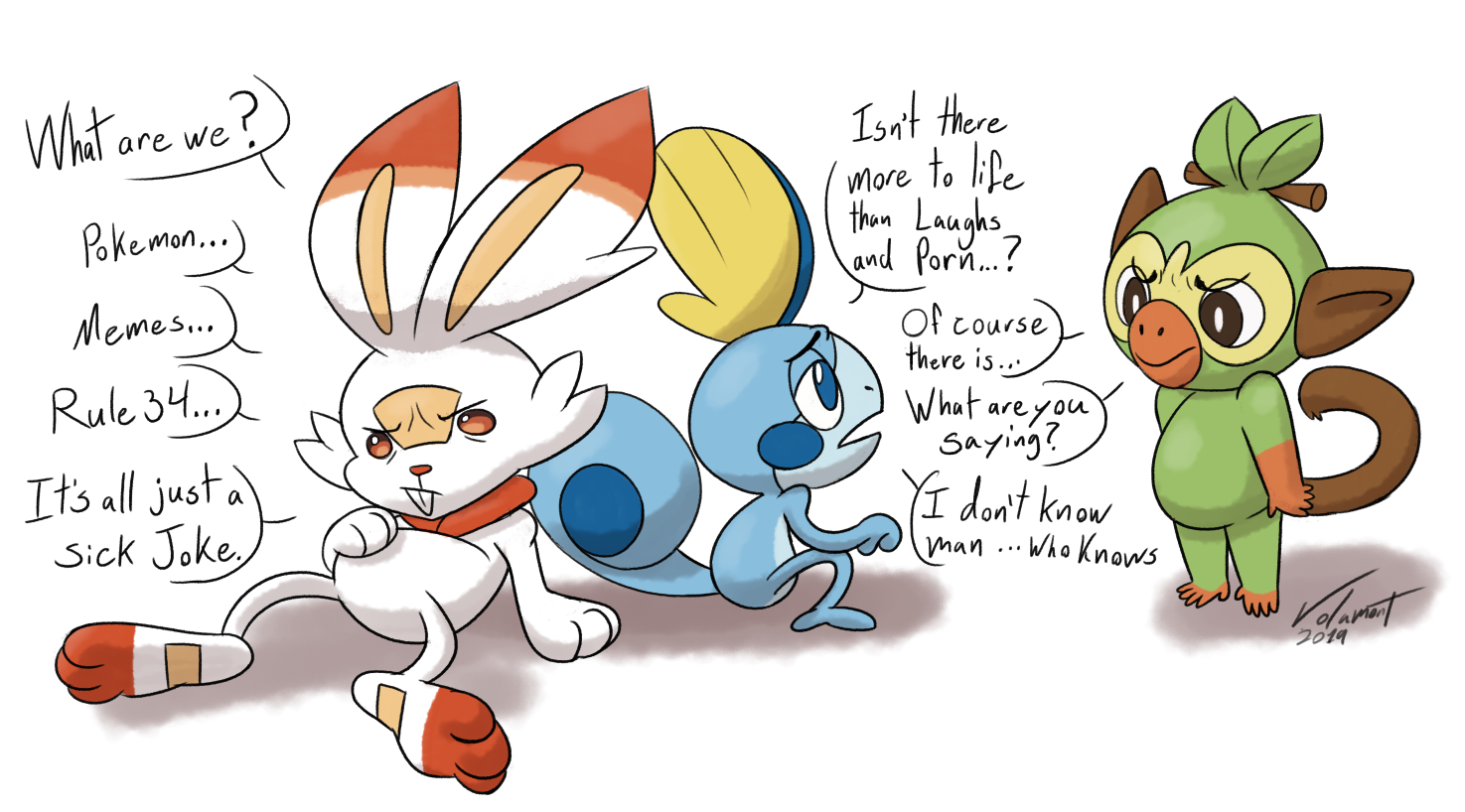 New Pokemon Starters by Volamont < Submission | Inkbunny, the Furry Art  Community