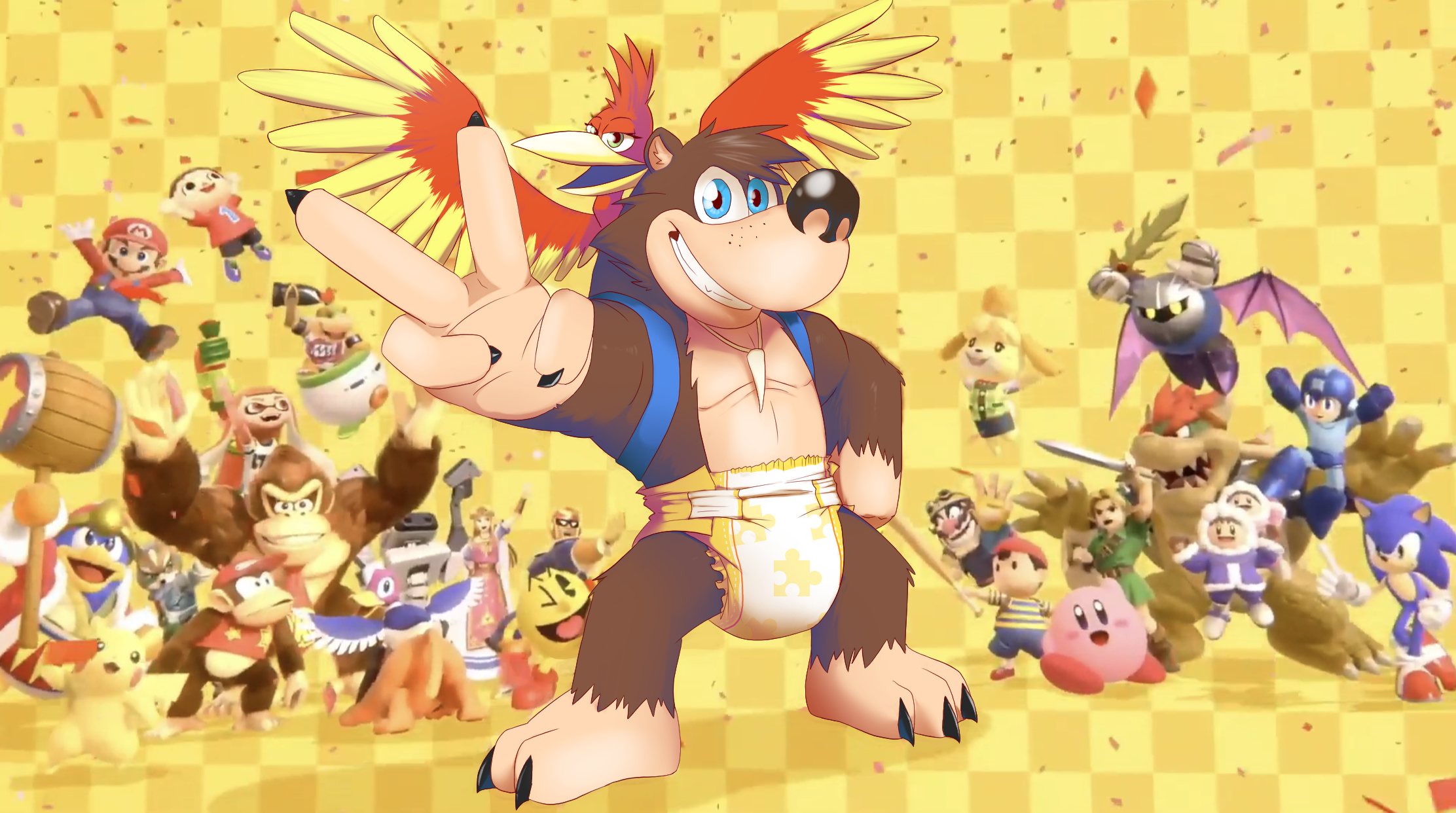 Banjo kazooie fanart smash