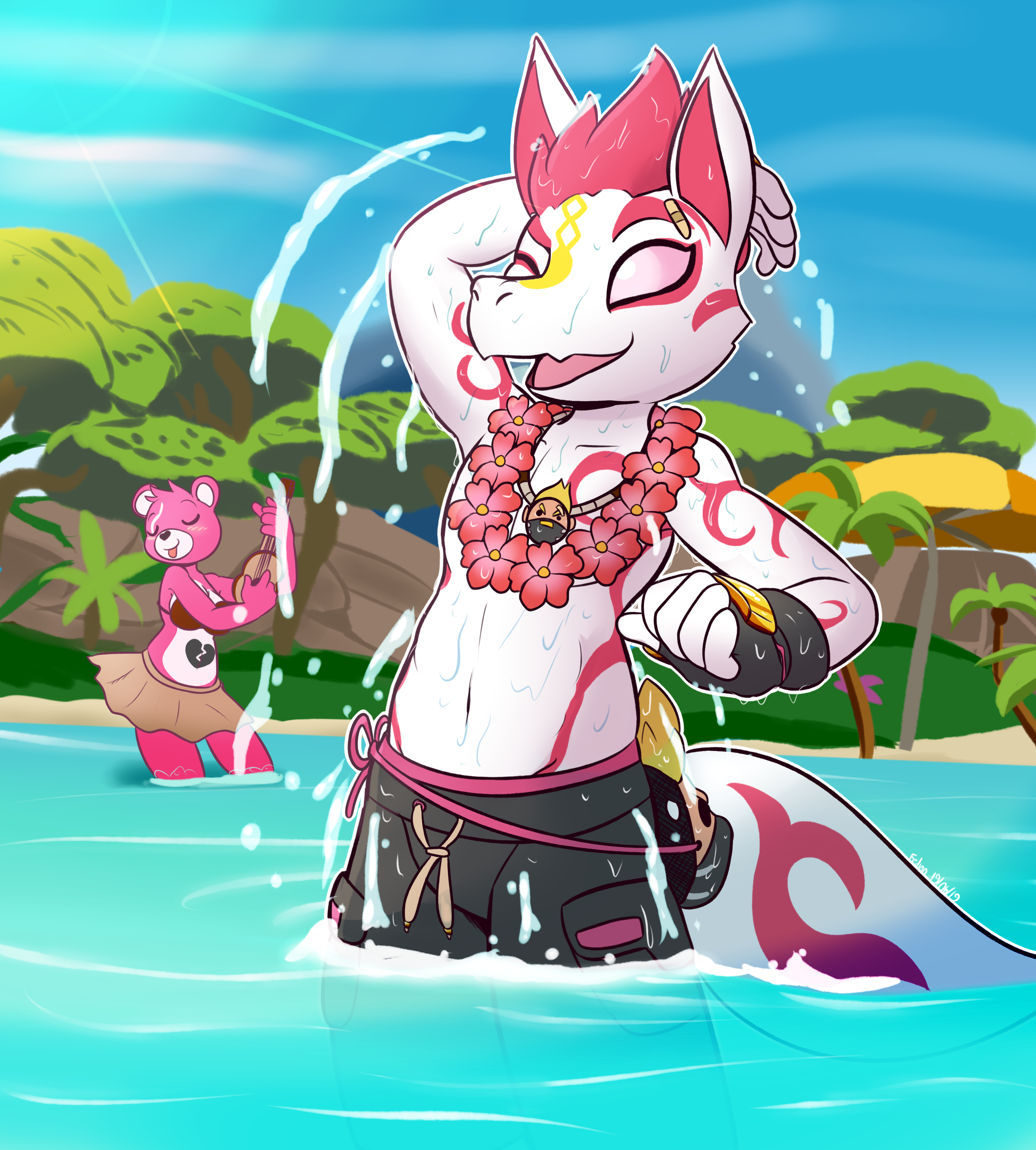 Summer furtnite by Felino < Submission | Inkbunny, the Furry Art Community