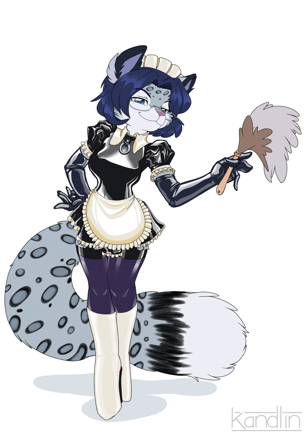 Maid for Latex by kandlin < Submission | Inkbunny, the Furry Art Community