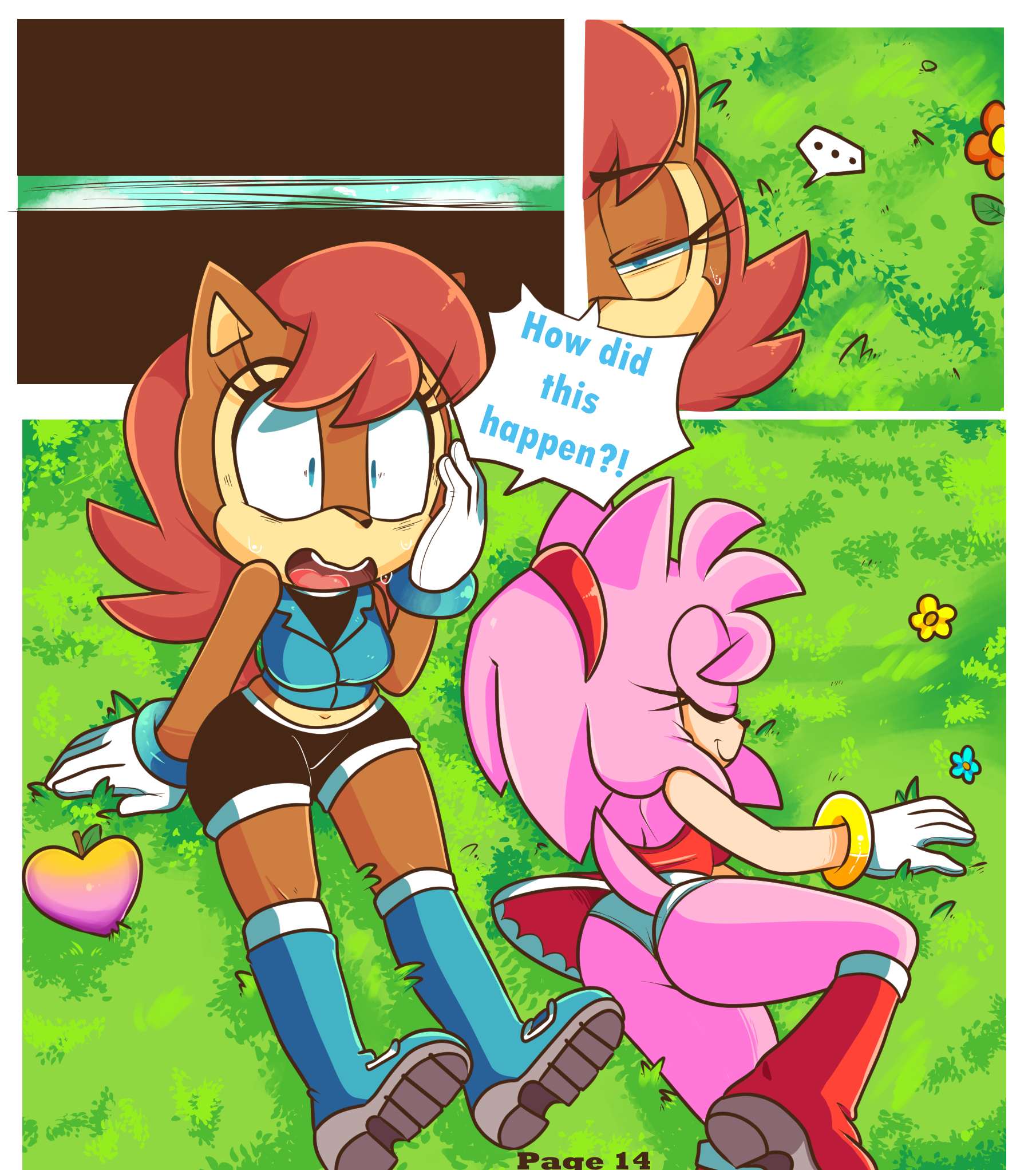 Sally and Amy in the Forbidden fruit page 14 by TenshiGarden < Submission |  Inkbunny, the Furry Art Community