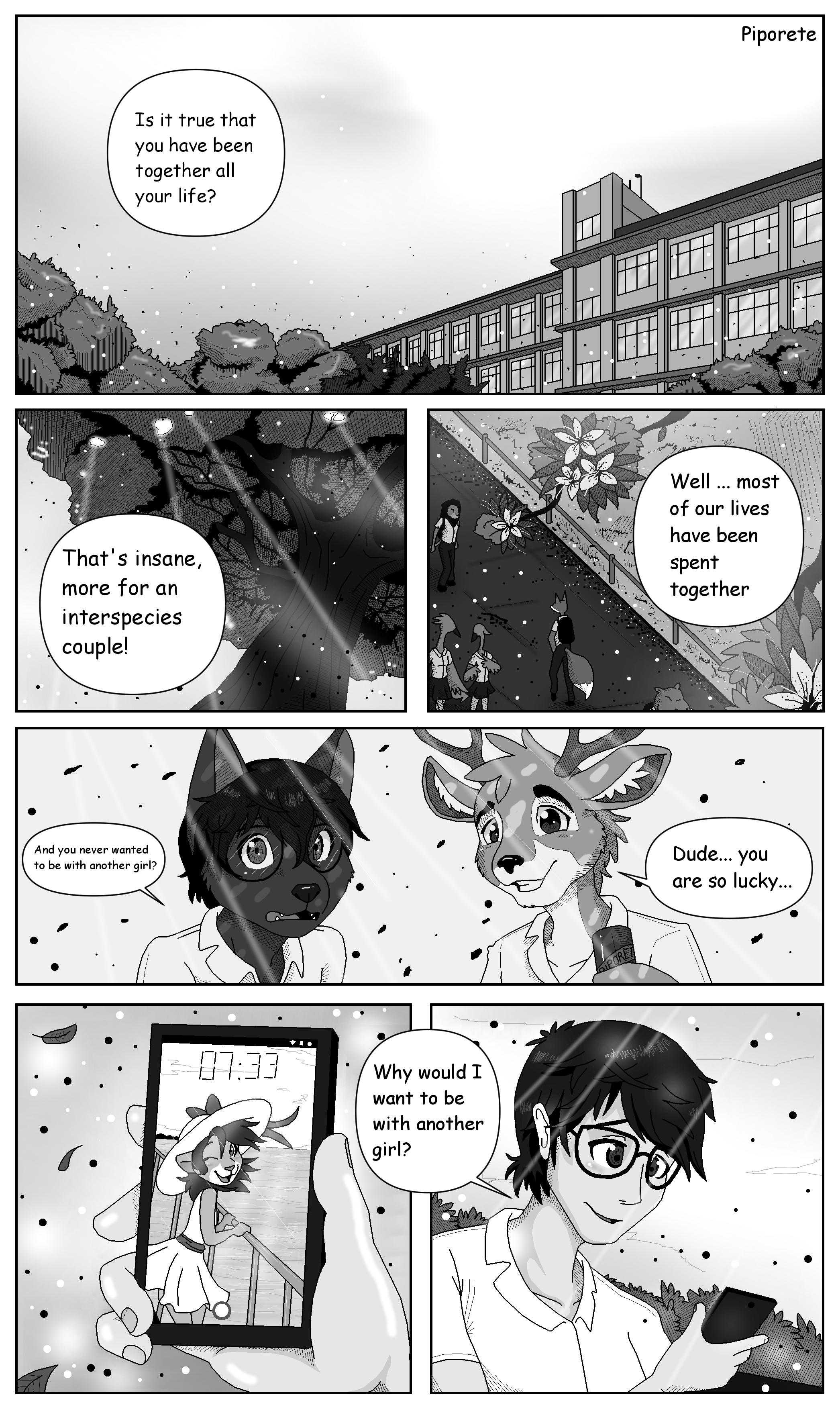 Keiko and Jin (Mini-Comic 1) by Piporete