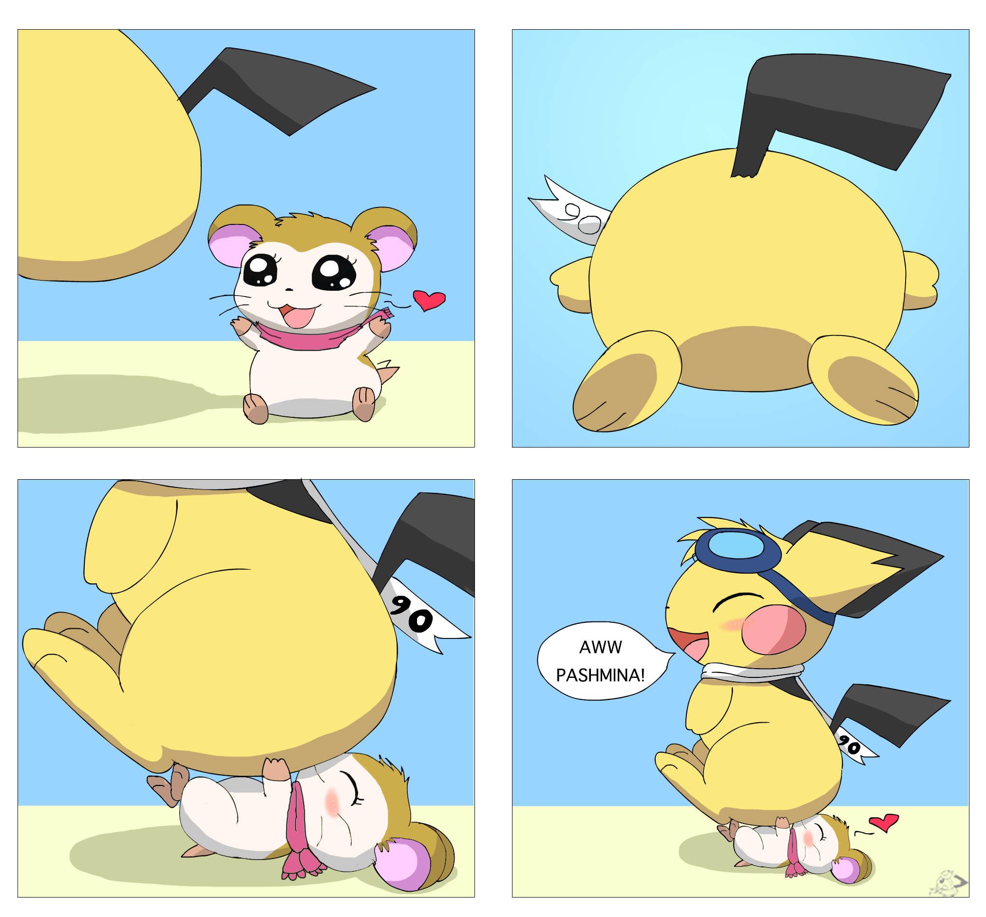 Facesitting the Hams by pichu90 < Submission | Inkbunny, the Furry Art  Community