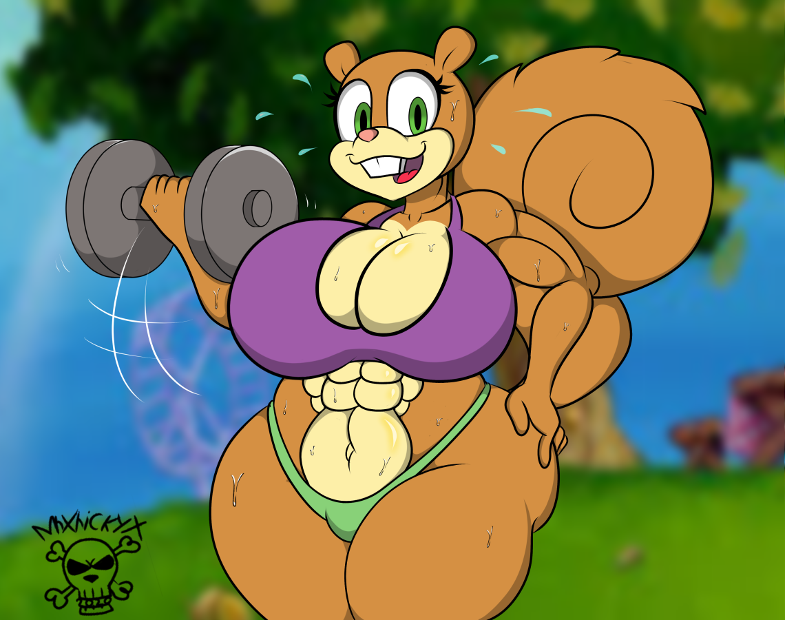 Sandy cheeks by mrxrickyx < Submission | Inkbunny, the Furry Art Community