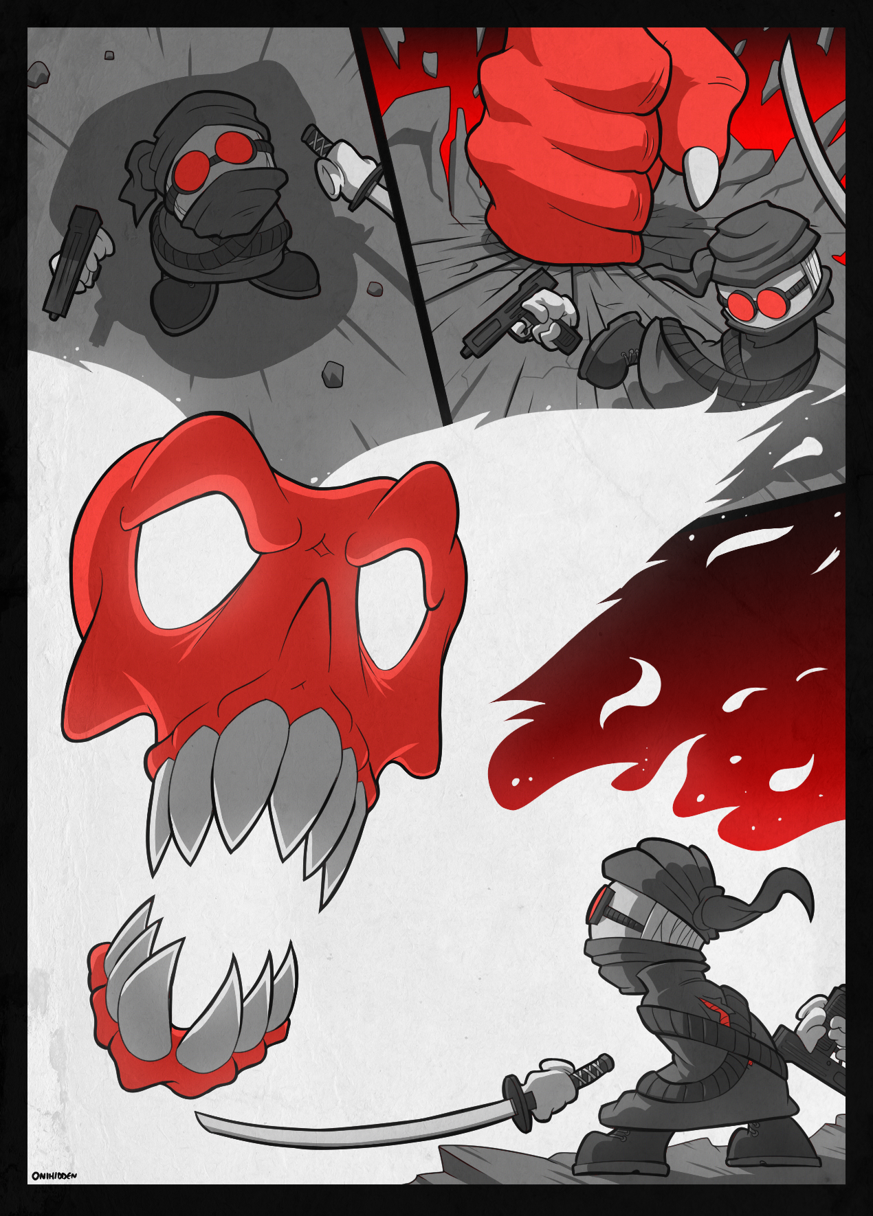 死 by Onihidden < Submission | Inkbunny, the Furry Art Community