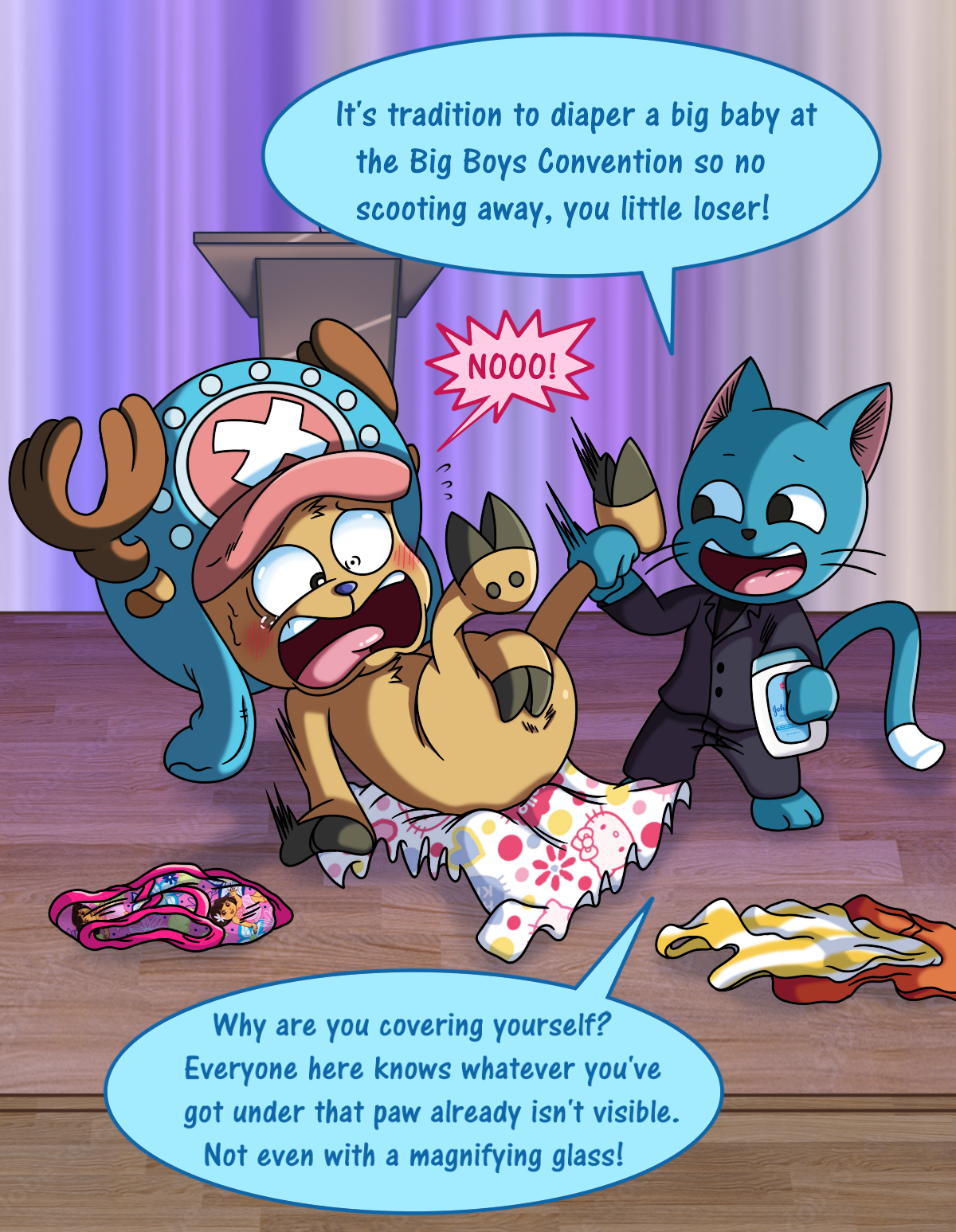 A Conventional Diapering (Commission) by EmperorCharm < Submission |  Inkbunny, the Furry Art Community