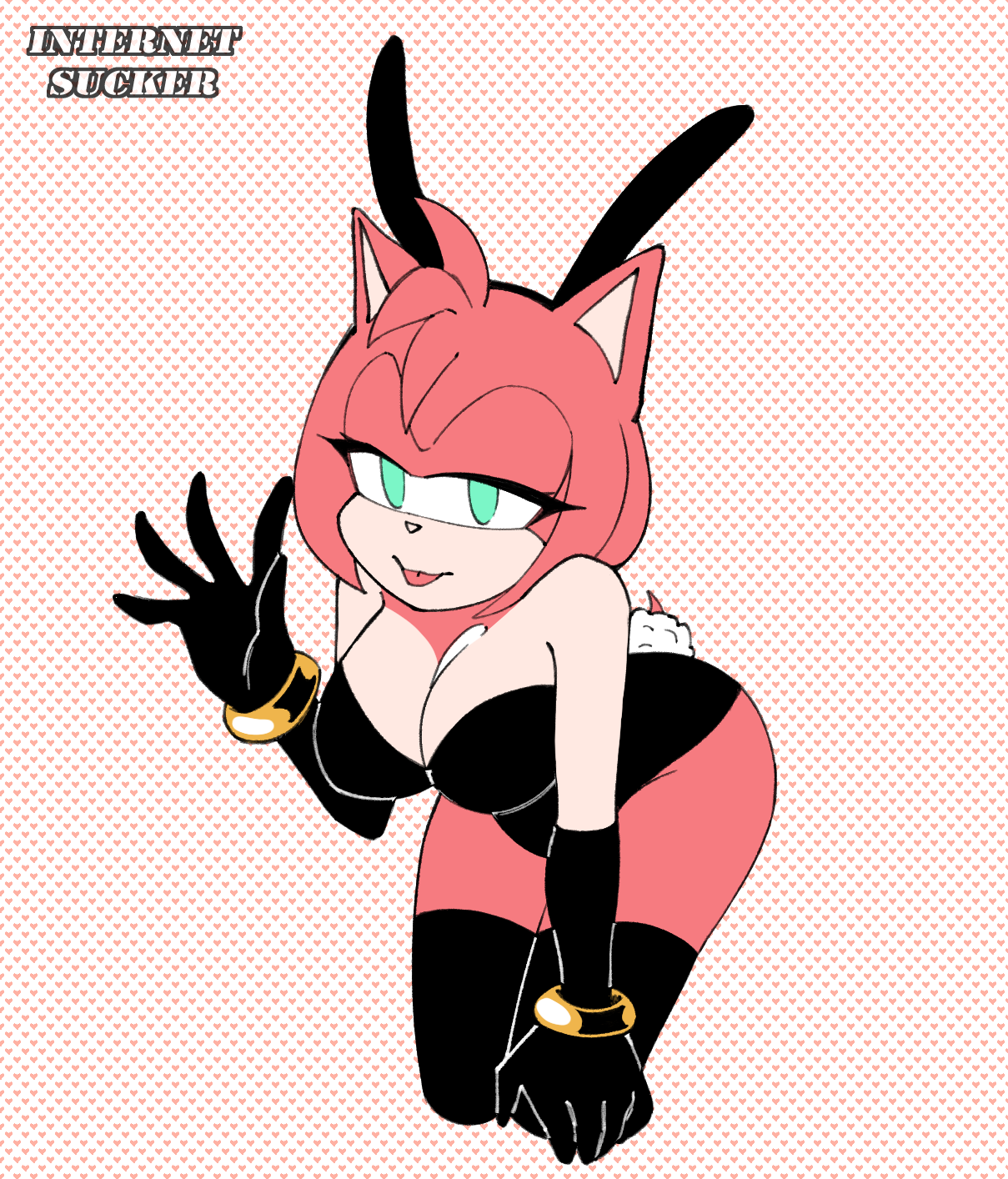 Amy rose bunny girl by InternetMegaSucker < Submission | Inkbunny, the  Furry Art Community