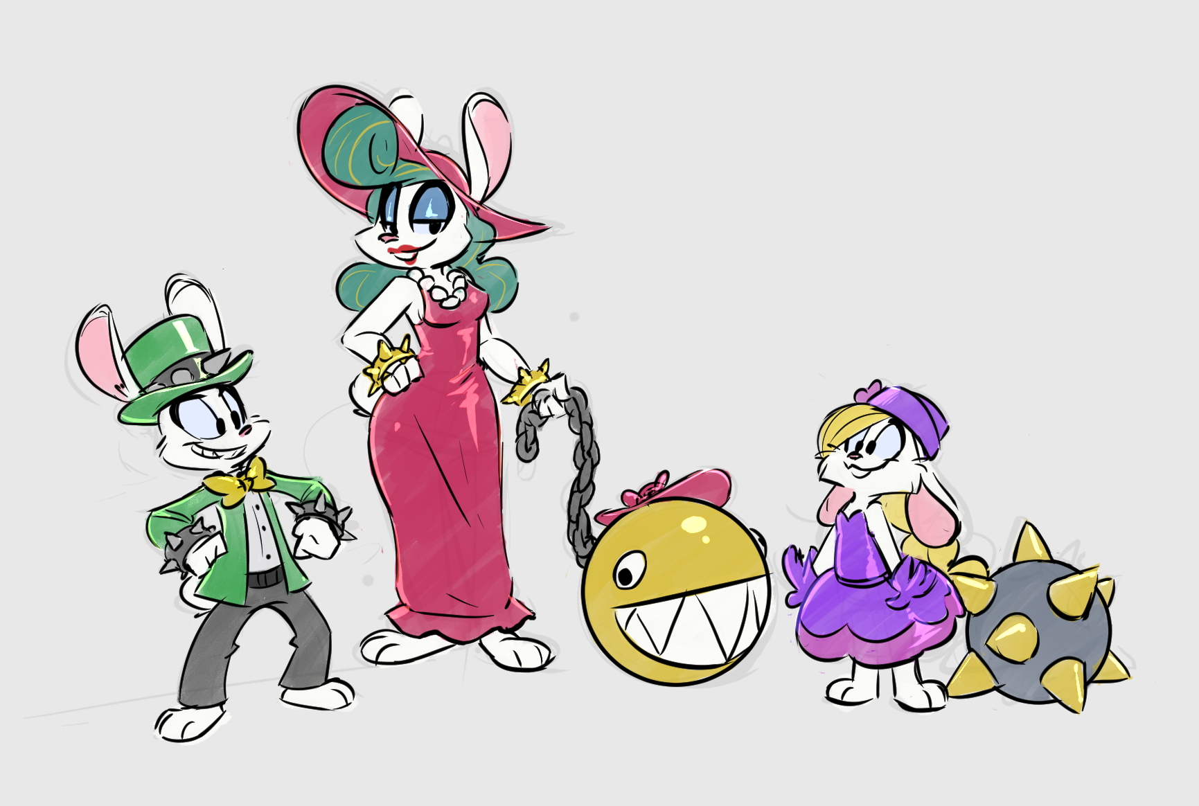Halloween Rabbits 2022 by CursedFerret