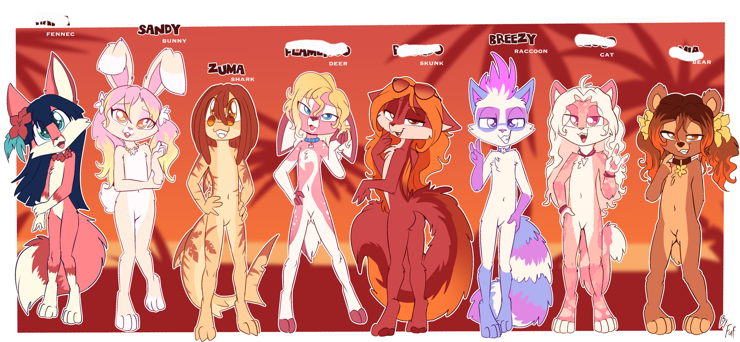 C*_Tropical cuties by Fuf < Submission | Inkbunny, the Furry Art Community