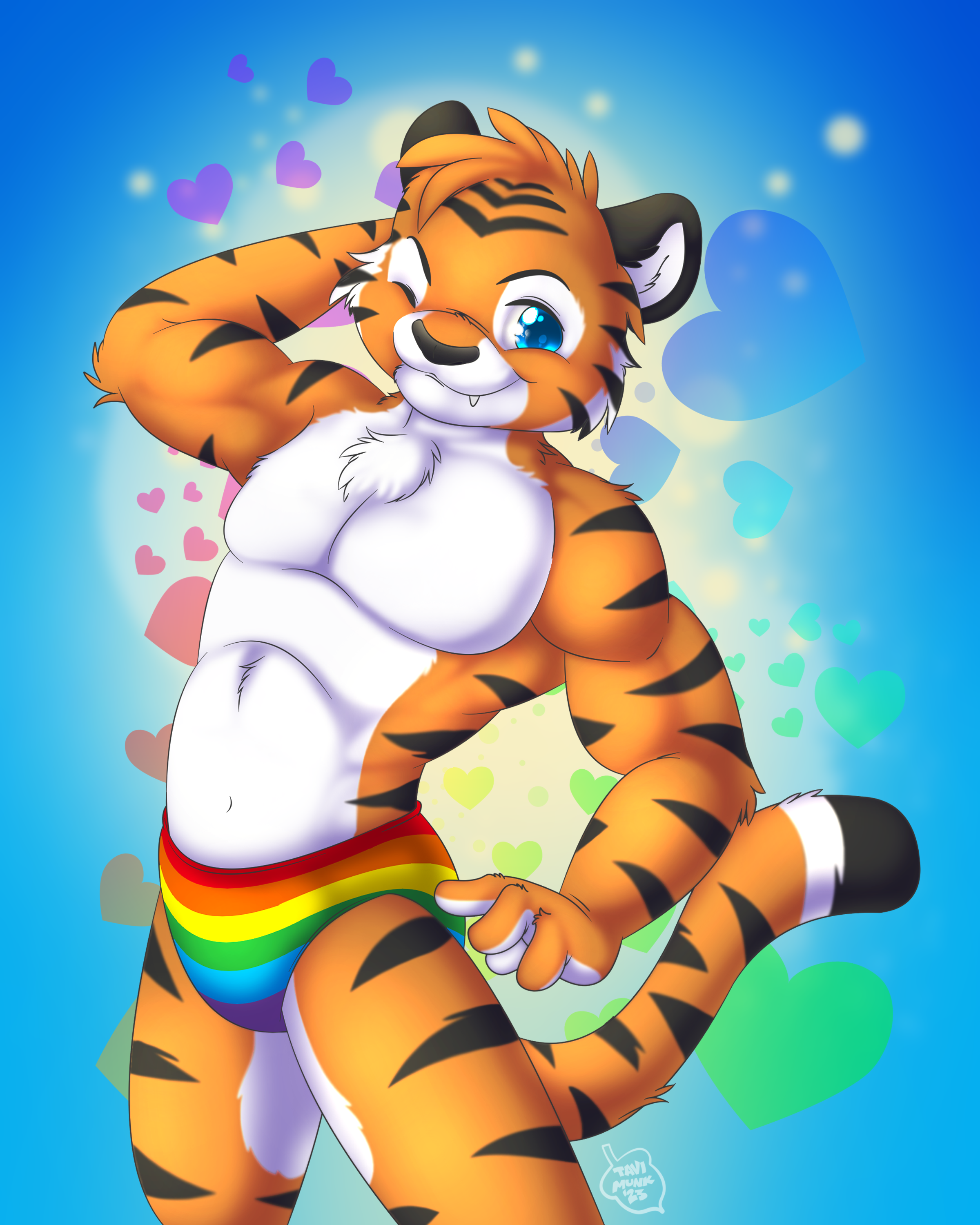 Sexy Tiger by TaviMunk < Submission | Inkbunny, the Furry Art Community