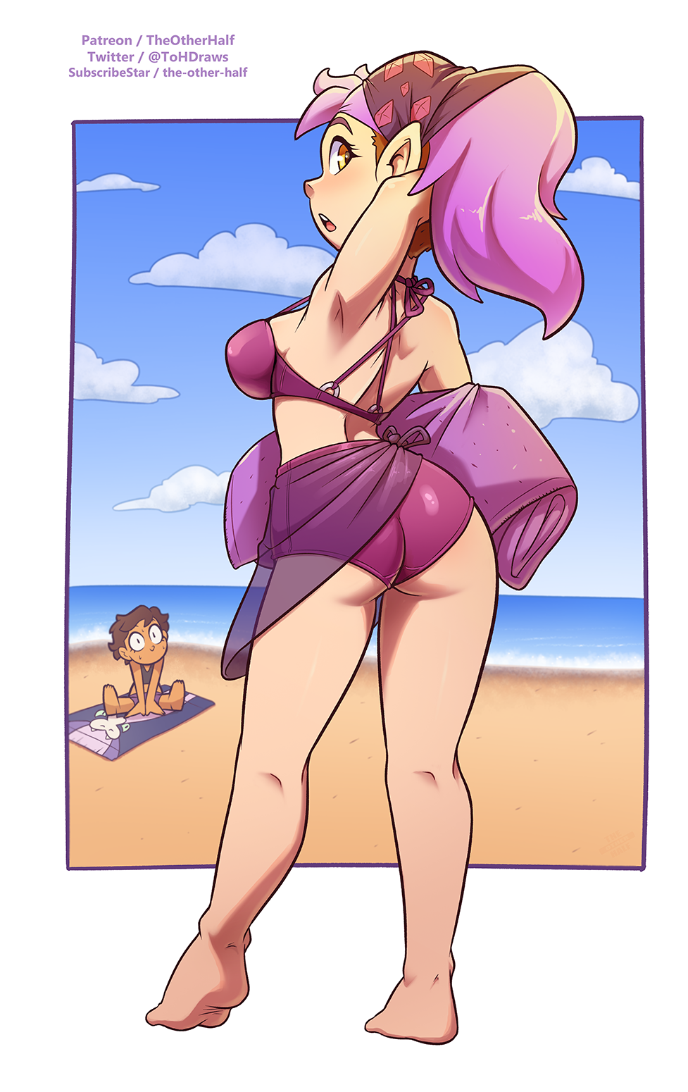 Beach Amity by TheOtherHalf < Submission | Inkbunny, the Furry Art Community