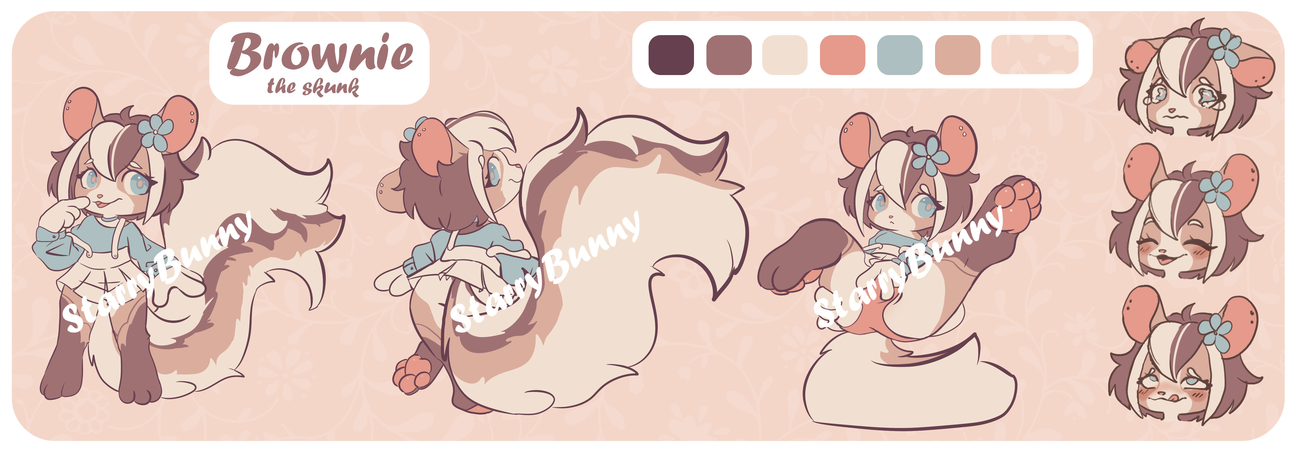 Skunk Adopt (CLOSED) - Brownie by StarryBunny < Submission | Inkbunny, the  Furry Art Community