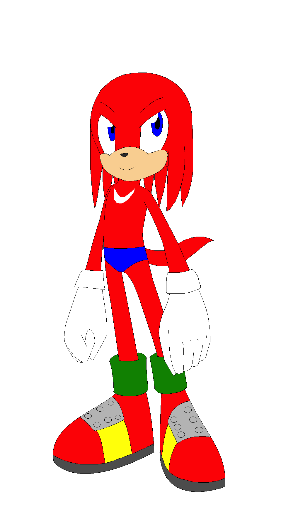 Knuckles the Echidna in Speedo by ToonlandianFox2002