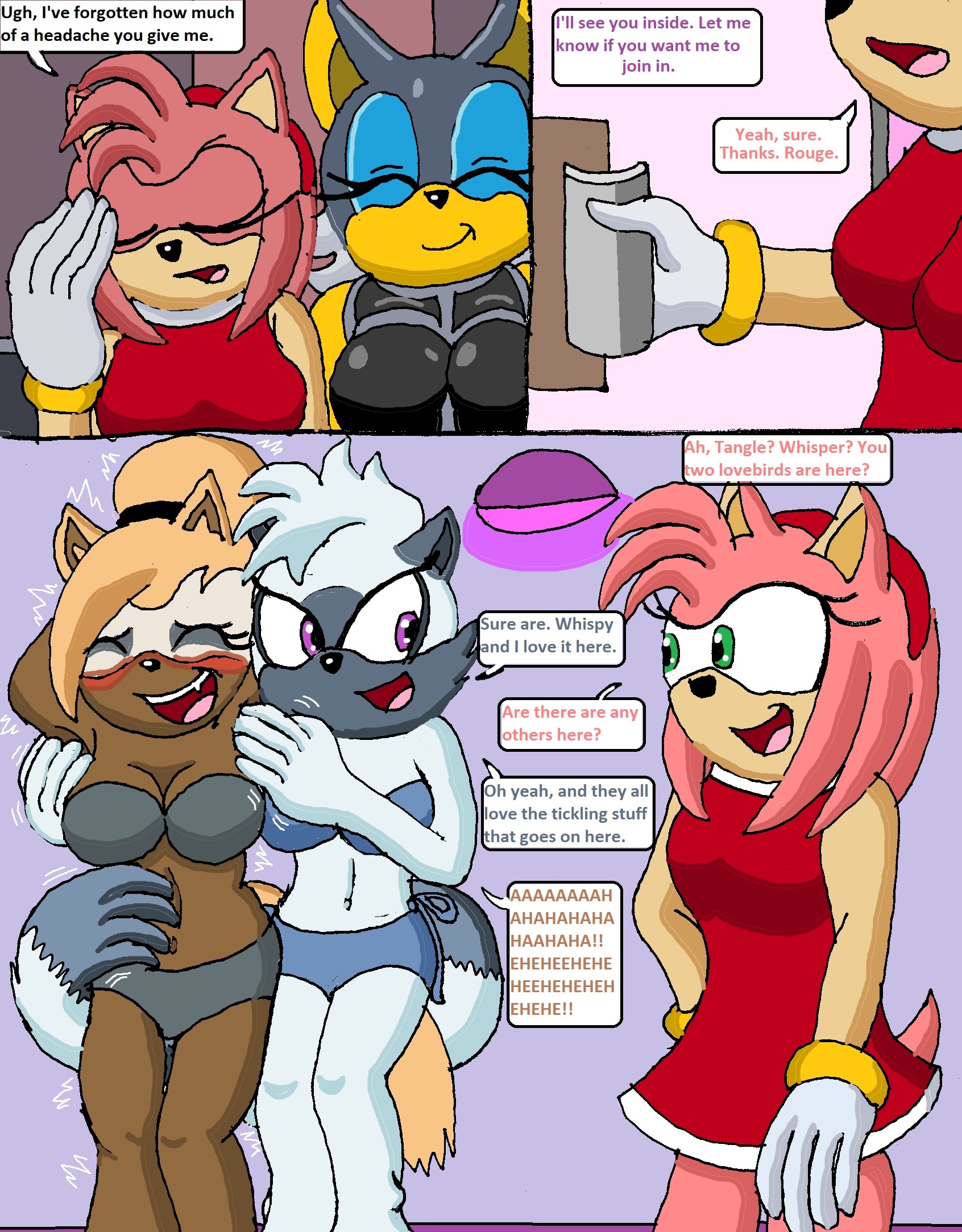 Tickle Me Pink: Page 7 by alexiaNBC < Submission | Inkbunny, the Furry Art  Community