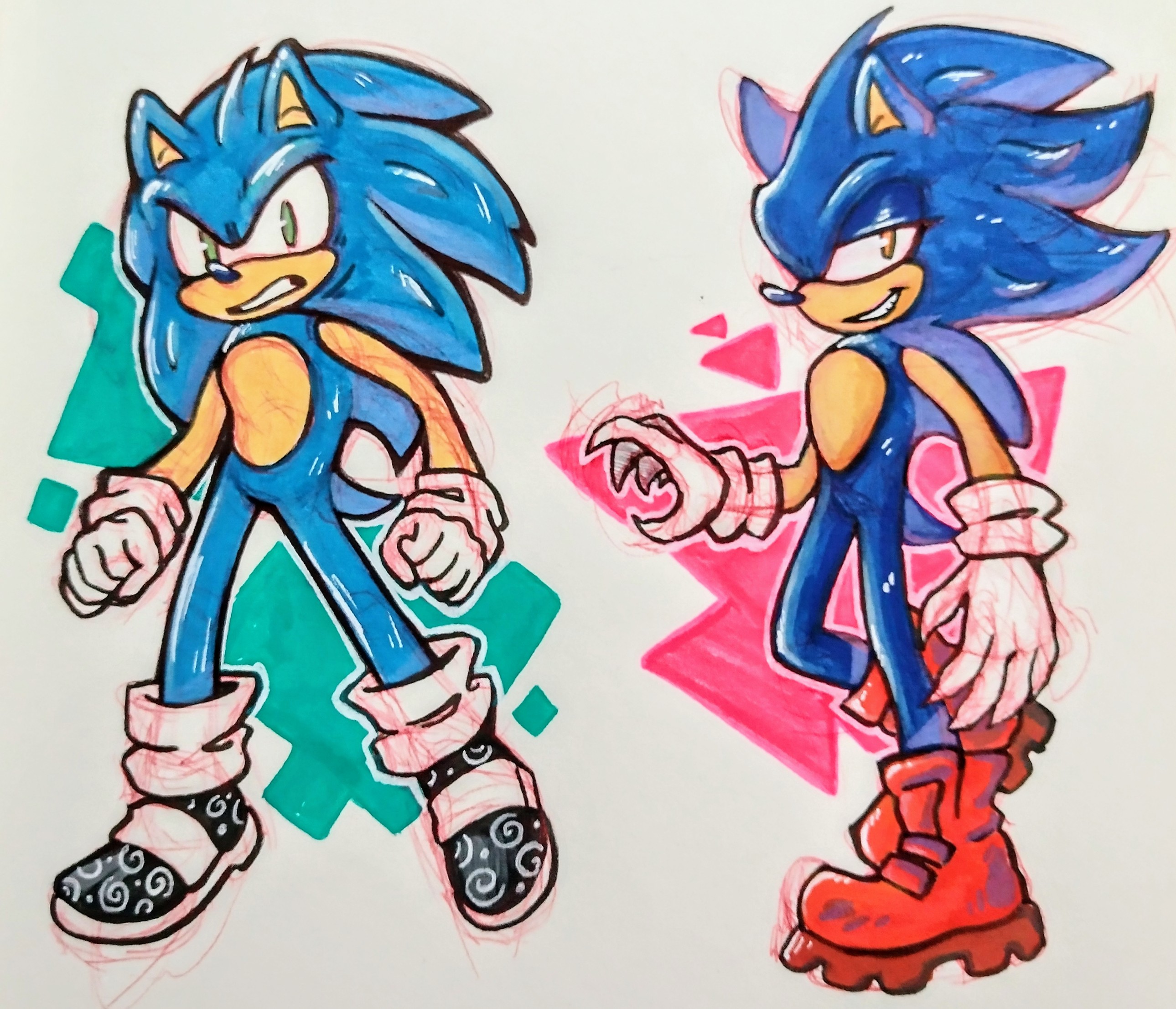 Dark Sonic By Erizosdecolores