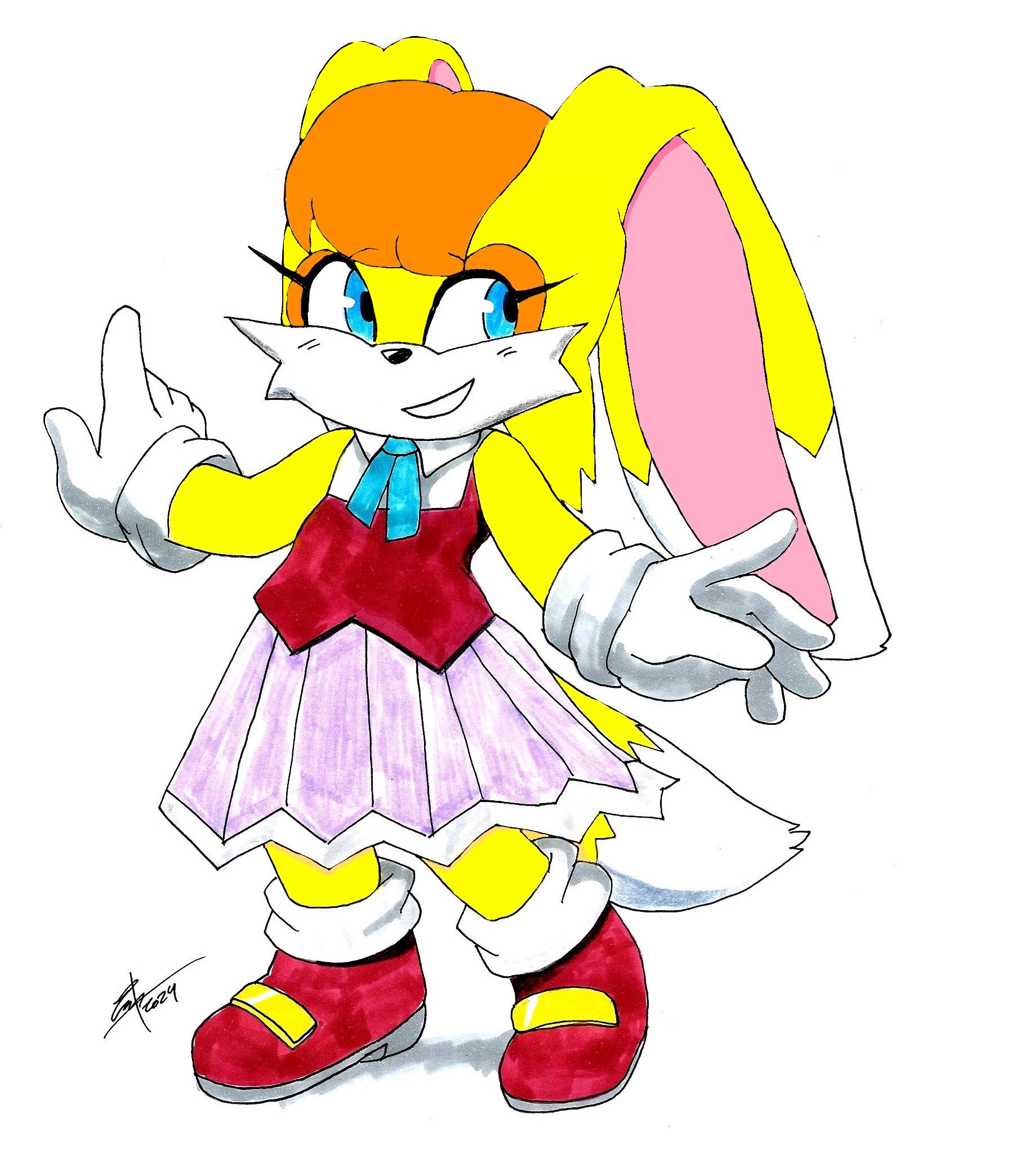 Tails x vanilla fankid cookie the fox rabbit by slaan6