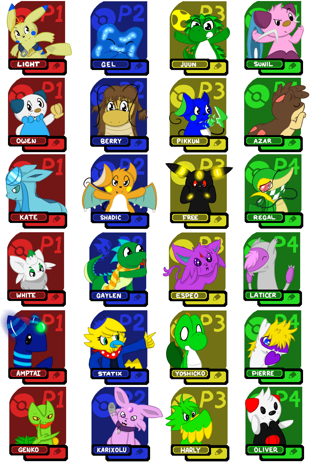 Furry All-Star Battle Brawl {Character Roster ver2.0} by BLUEditto