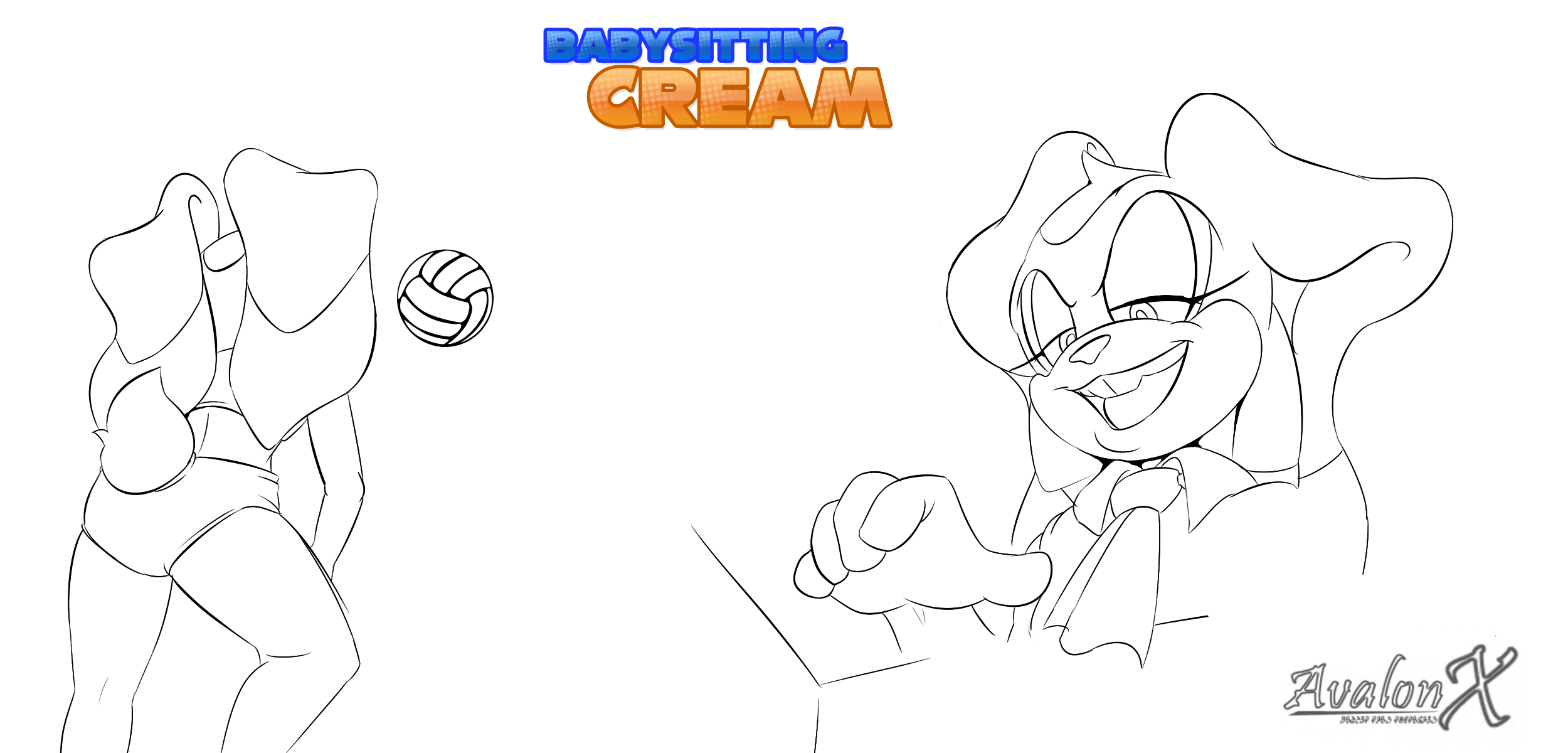 Babysitting Cream ver.1.herpderp.01 preview 3 by Aval0nX < Submission |  Inkbunny, the Furry Art Community