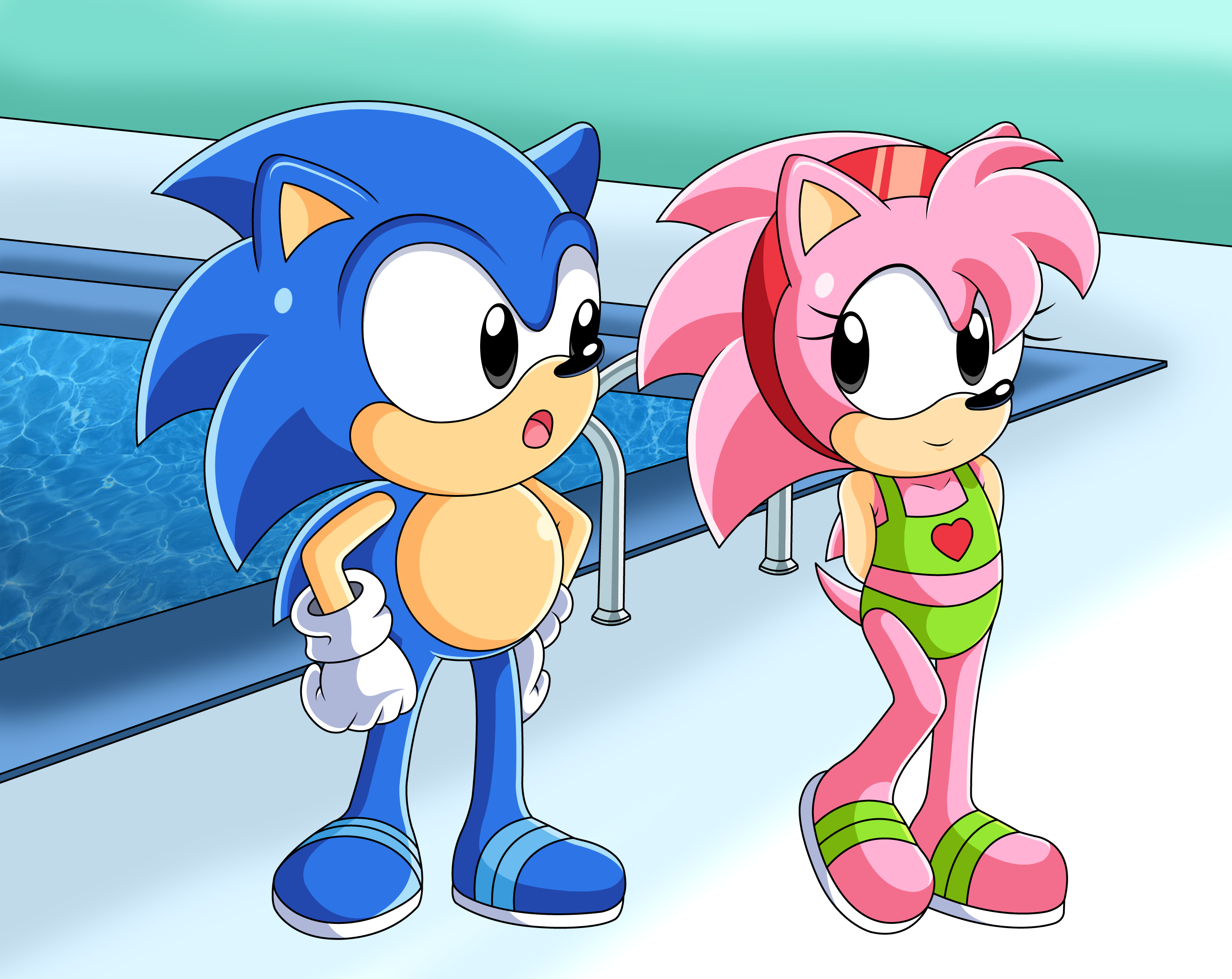 Classic Sonic & Amy by sonictopfan < Submission | Inkbunny, the Furry Art  Community