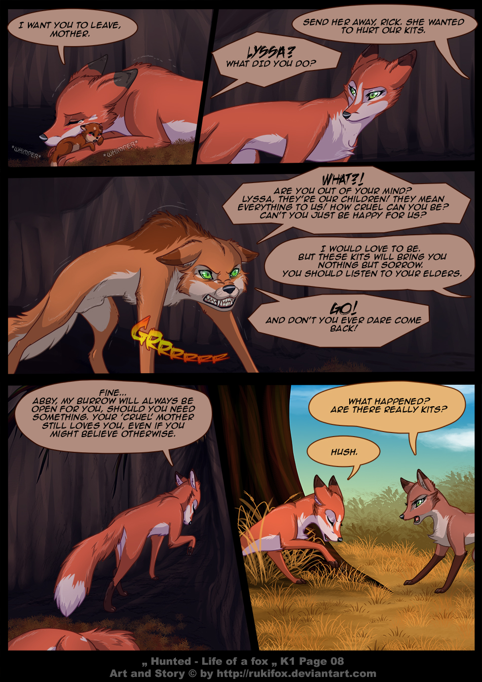 Hunted - Life of a Fox (Comic) by RukiFox < Submission | Inkbunny, the Furry  Art Community