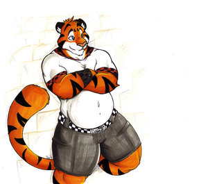 Sketch Commission for Kaelin Tiger by Neo