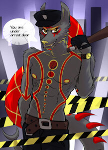 [BY BYASHA. GIFT FOR US, not our drawing] Look at this! It's Samael! by esferaosamael