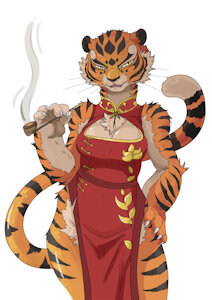 Master Tigress Night Out by Dktorzi