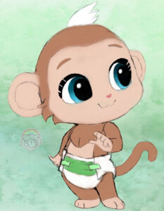 coco the baby monkey by deadf1