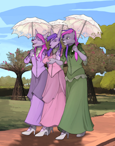 Commission - A Fancy Stroll by TheHades
