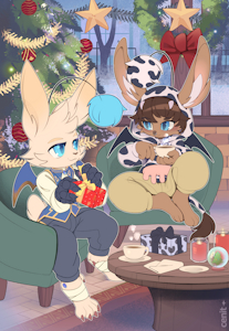 seeker and Mogki Crhistmas by Quinto