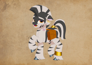 Uphawu zebra (MLP OC) by Kooskia
