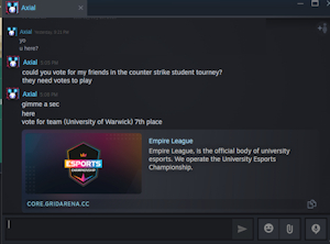 Steam scam notification by Fizzy4T