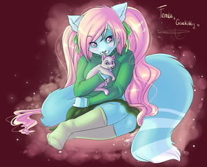 Femke and Garkitty by Sanne