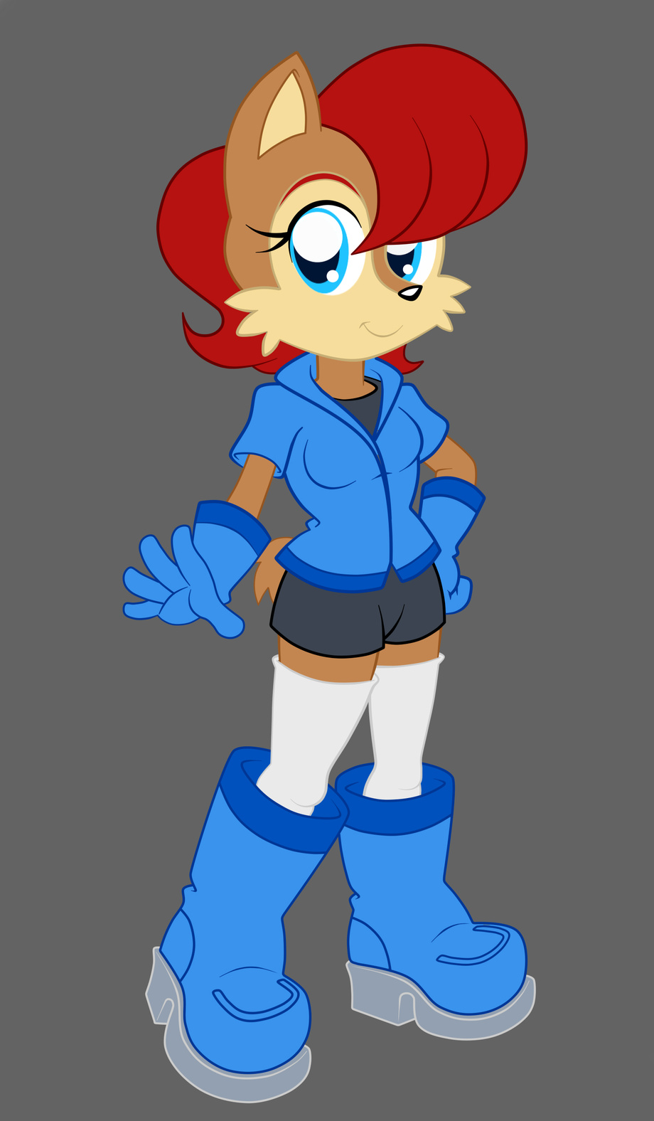 Sally Acorn Outfit Redesign By Zeiramzero