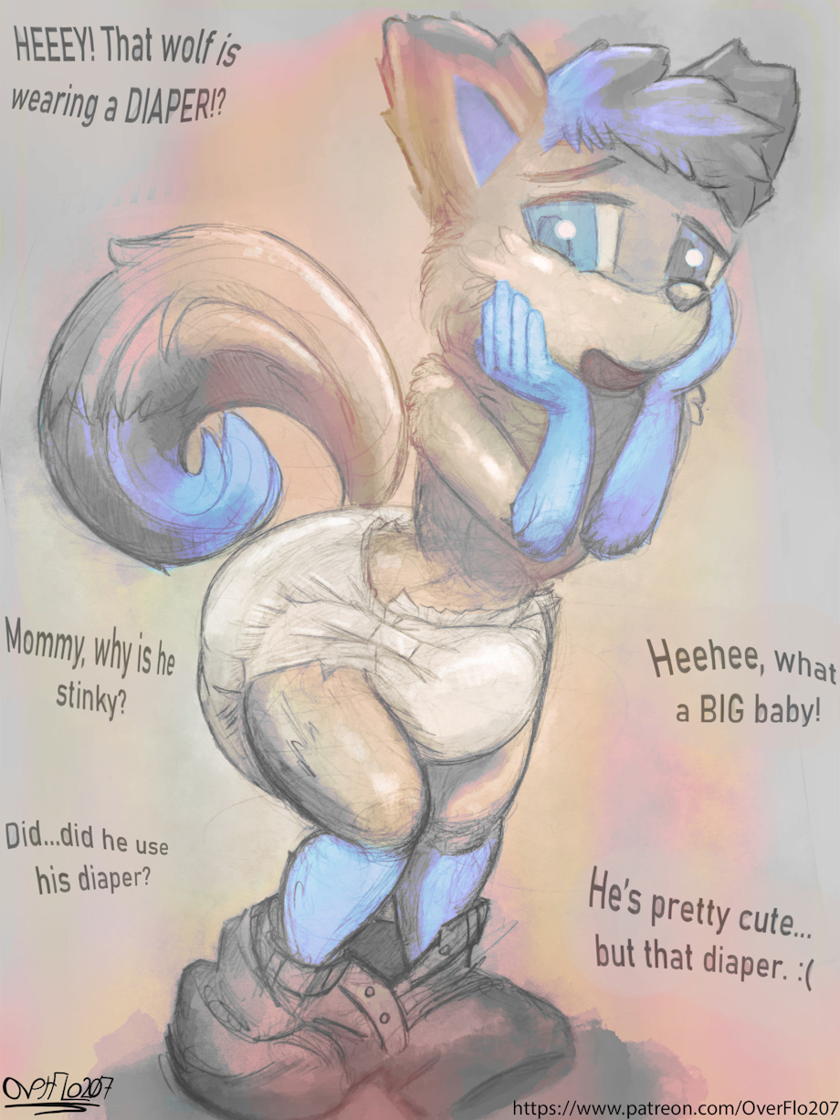 Public Pampered (Messy) by OverFlo207 < Submission | Inkbunny, the Furry  Art Community