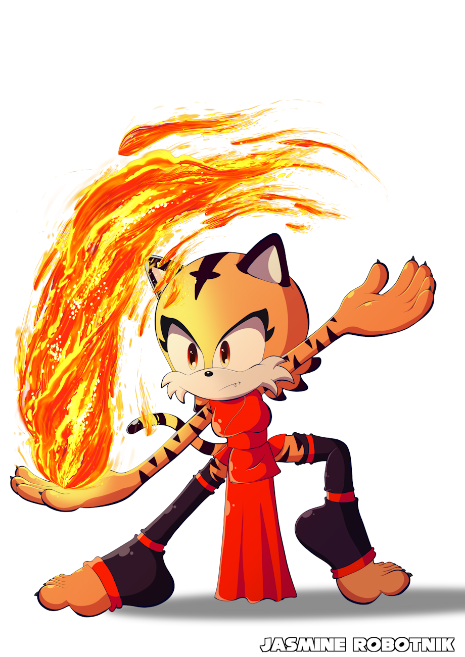 Commission: Sonic Oc Tiger by JasmineRobotnik