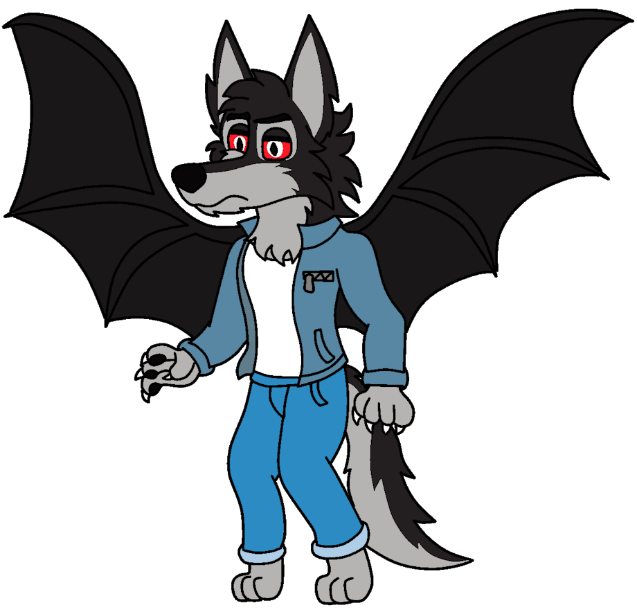 Simon The Winged Hellhound [SaberTooth3] by MangledFuntimeWolf