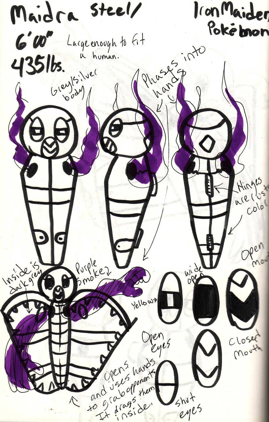 Fakemon Sketches by QueenKami