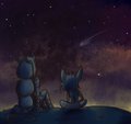 Night sky by Bineky