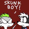 Jesse the skunk vs Minty the fox by Mousington
